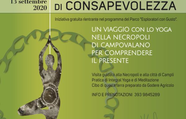 RADICI DI CONSAPEVOLEZZA – Un viaggio con lo Yoga nella Necropoli di Campovalano per comprendere il Presente