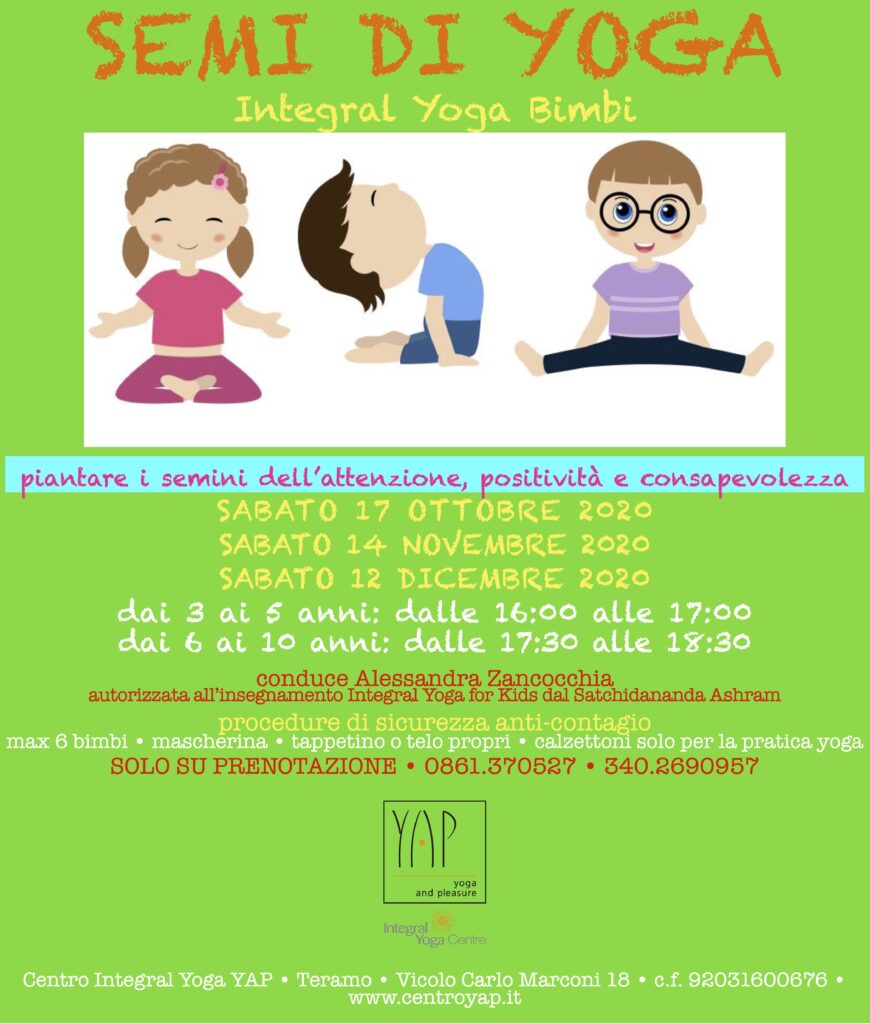 Semi di Yoga (Integral Yoga Bimbi) Autunno 2020