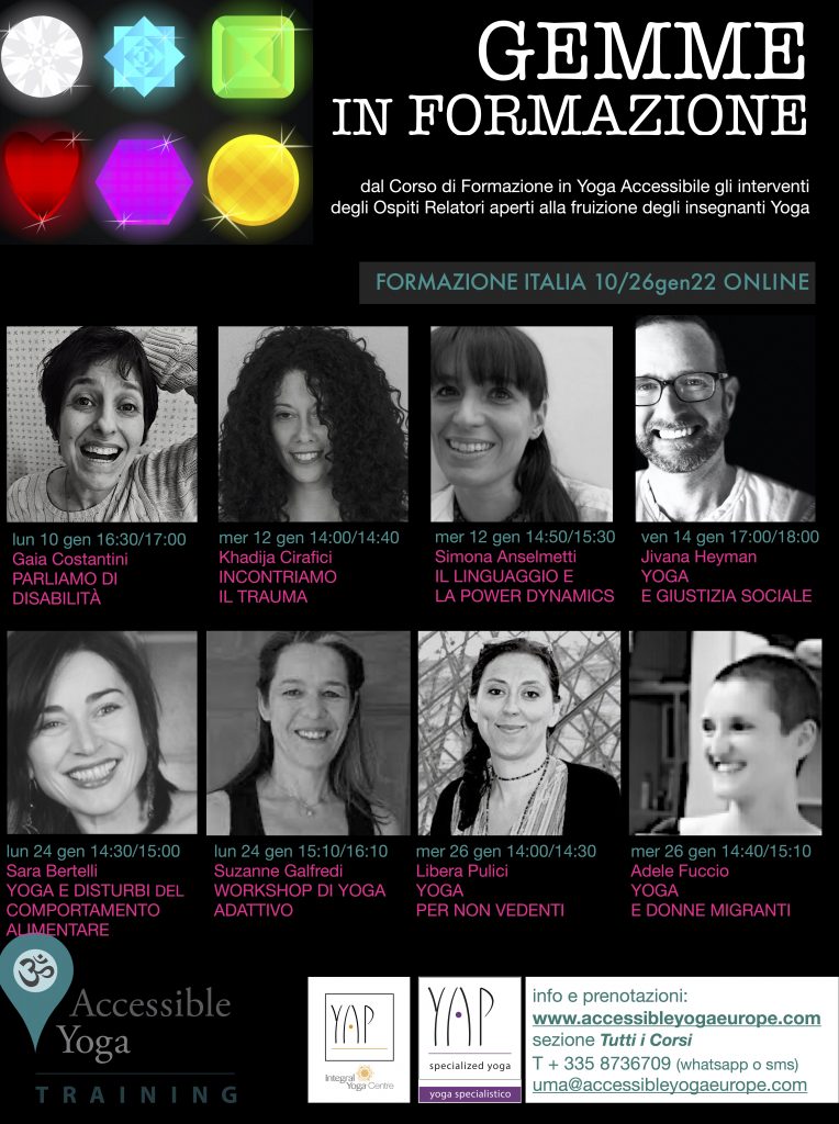 Gemme in Formazione • Incontri Speciali dal Corso di Formazione in Yoga Accessibile