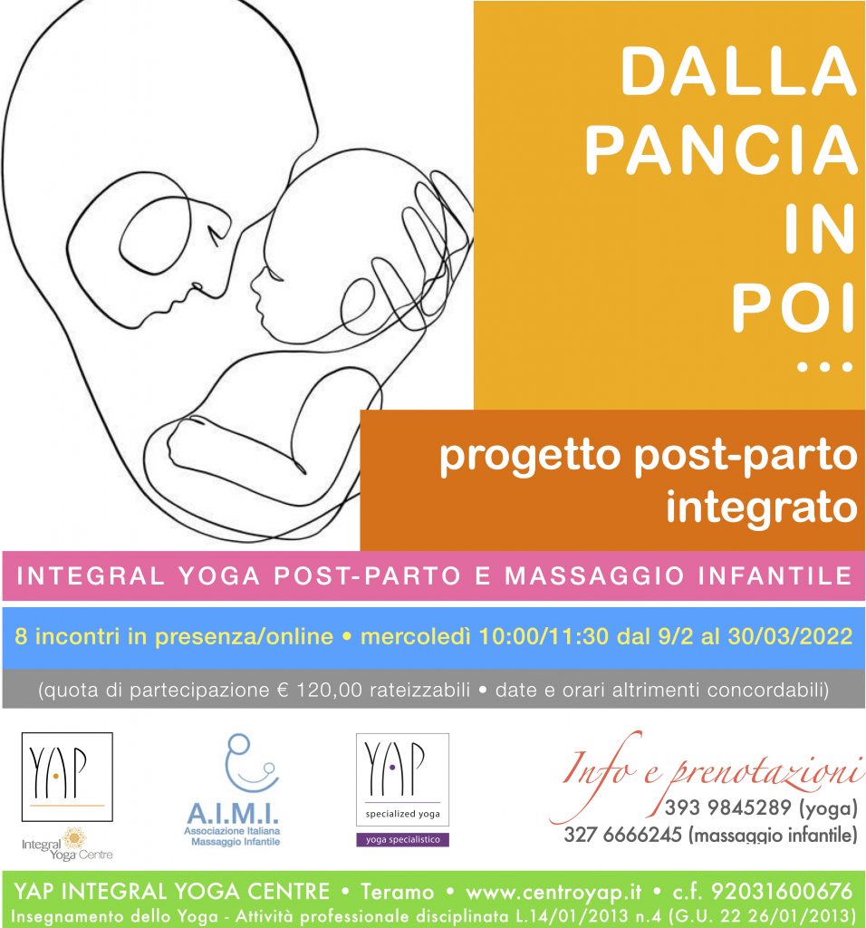 DALLA PANCIA IN POI… Progetto Integrato Post-Parto Yoga e Massaggio Infantile
