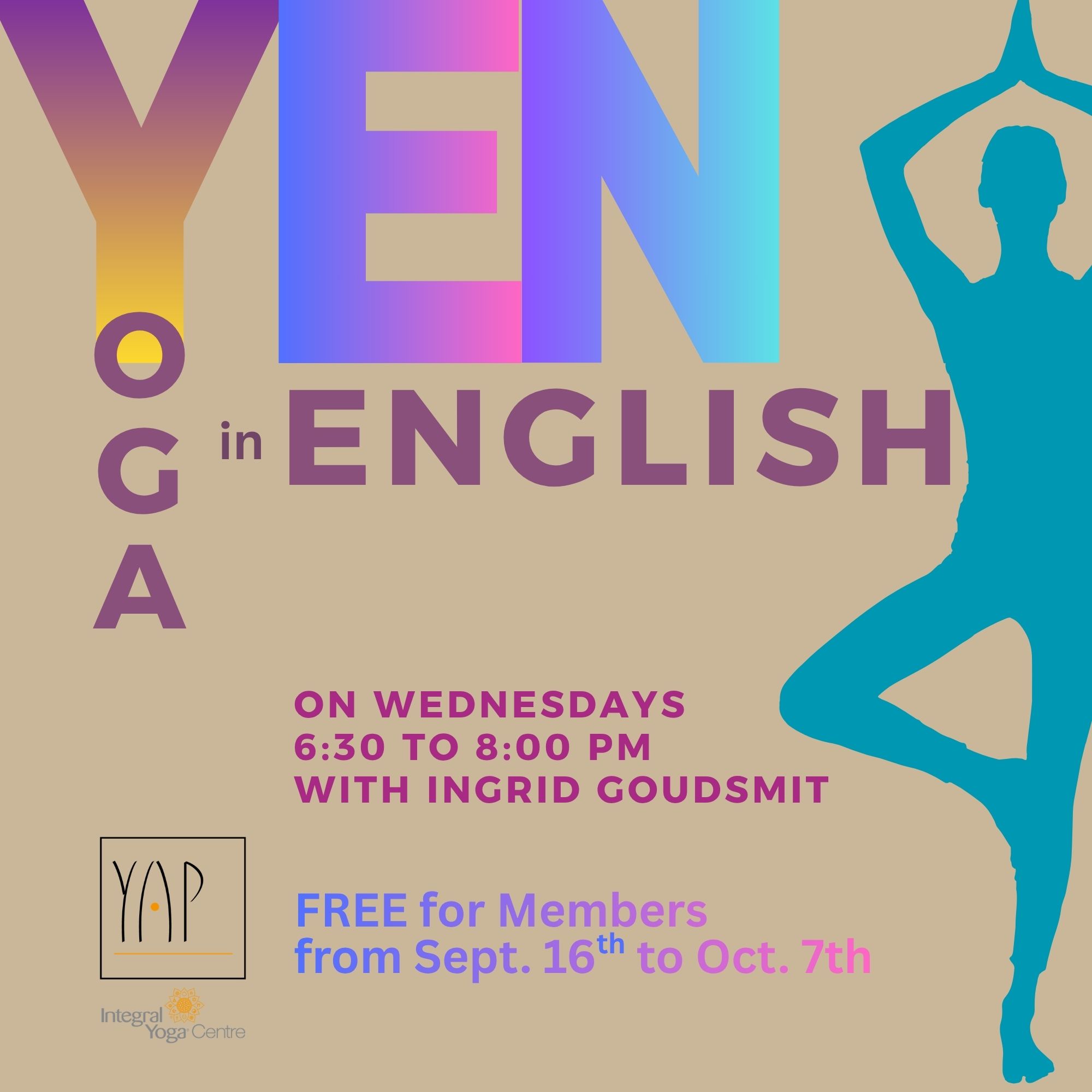 YOGA IN ENGLISH • gratuito dal 16 settembre al 7 ottobre